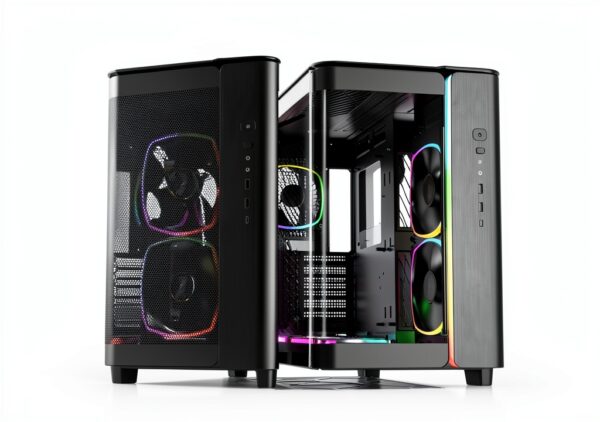Montech KING 95 Midi-Tower con Vetro Temperato e Illuminazione RGB --3