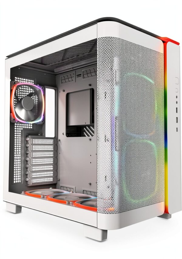 Montech KING 95 PRO Midi-Tower con vetro temperato e ARGB bianco-6