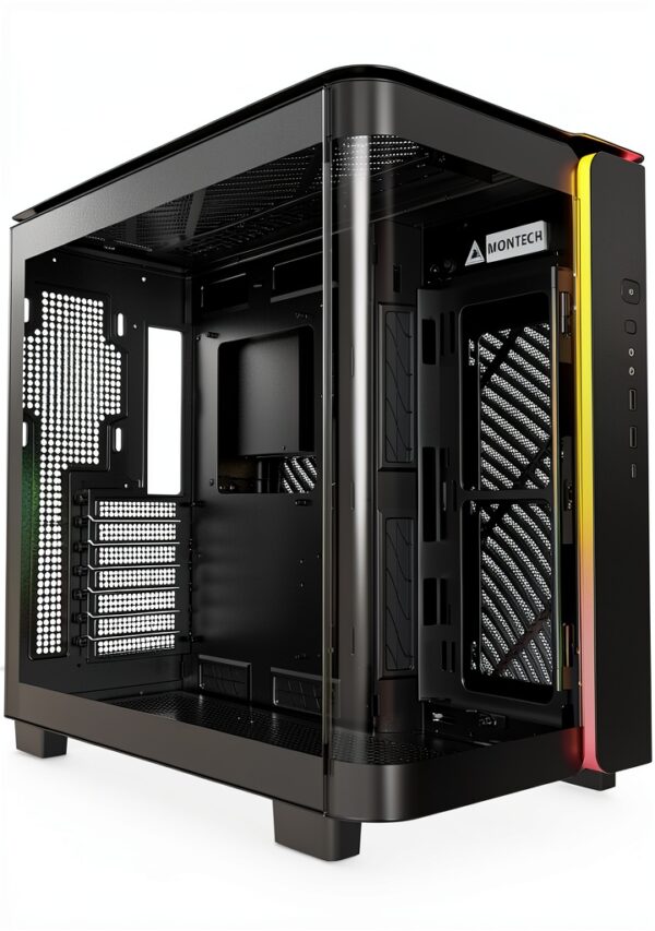 Montech KING 95 Midi-Tower con Vetro Temperato e Illuminazione RGB --0