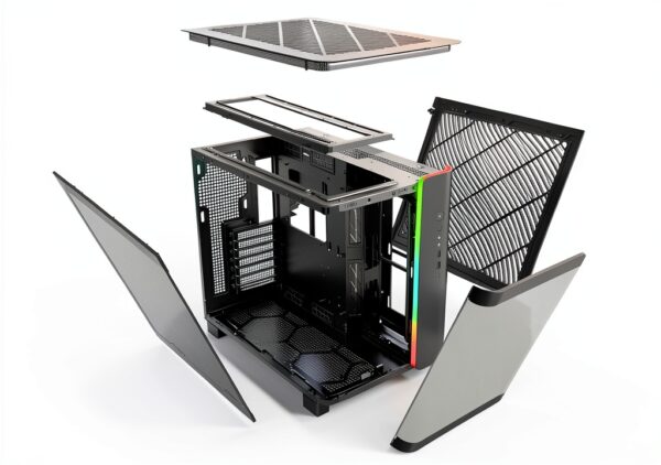 Montech KING 95 Midi-Tower con Vetro Temperato e Illuminazione RGB --5