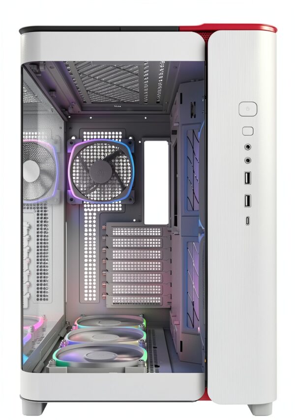 Montech KING 95 PRO Midi-Tower con vetro temperato e ARGB bianco-7